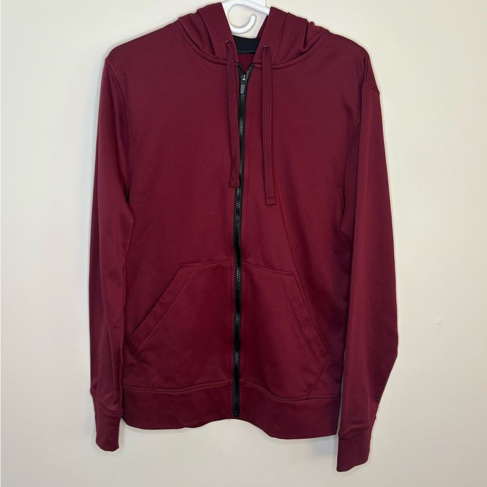 Champion Red Maroon Men’s Small Zip Up Sweatshirt Classic solid
